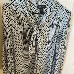 Rachel Zoe Women's Geometric Blouse - Black and White